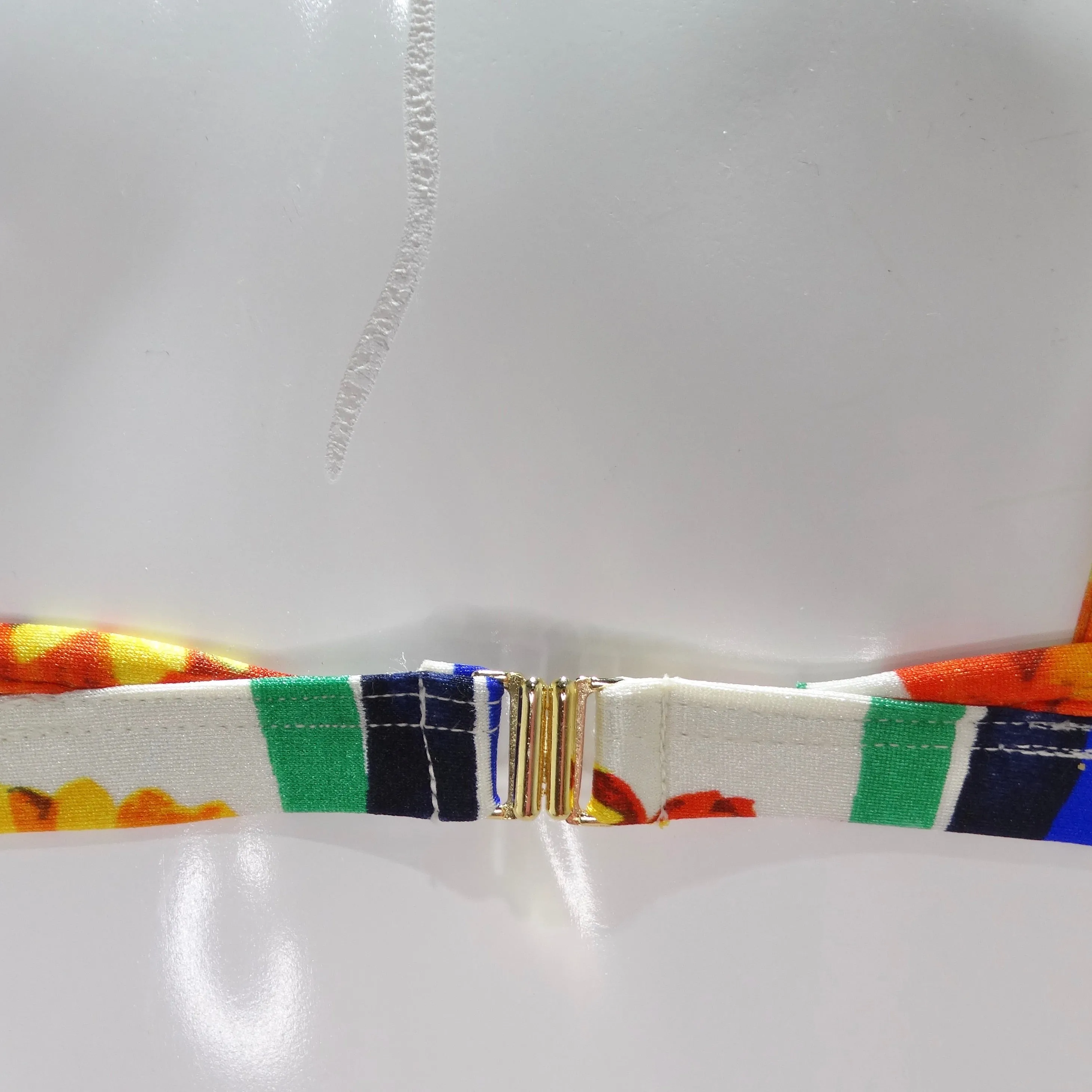 1980s Escada Multicolor O-Ring Bikini