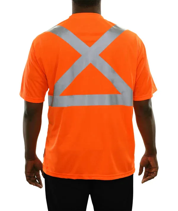 24-102SX Hi-Vis Safety T-shirt with X-Back