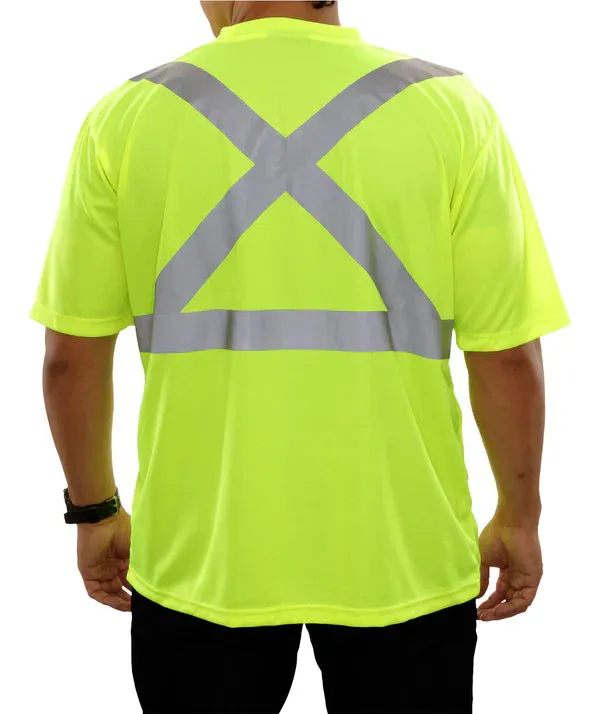 24-102SX Hi-Vis Safety T-shirt with X-Back