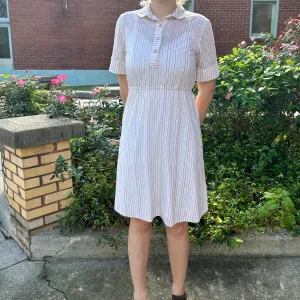 70s/80s Earth Toned striped dress