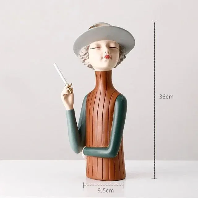 80s Lady Figurine Miniature