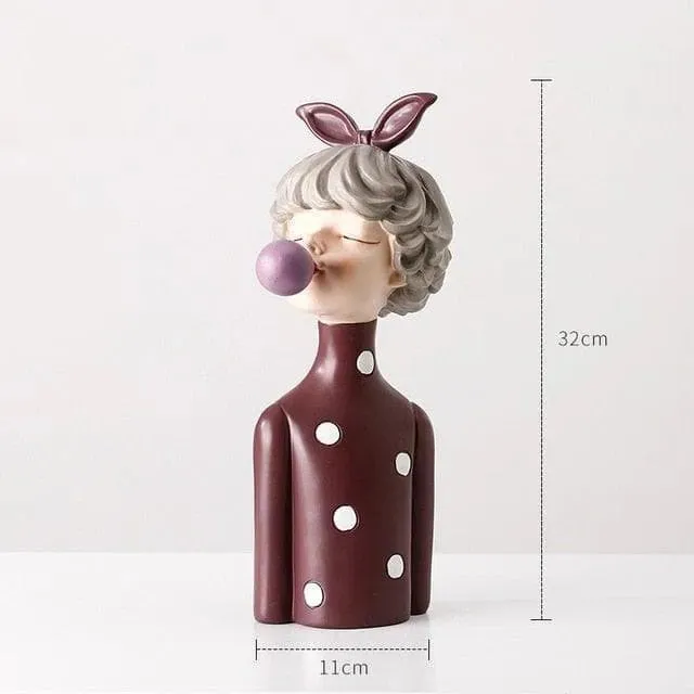 80s Lady Figurine Miniature