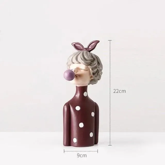 80s Lady Figurine Miniature