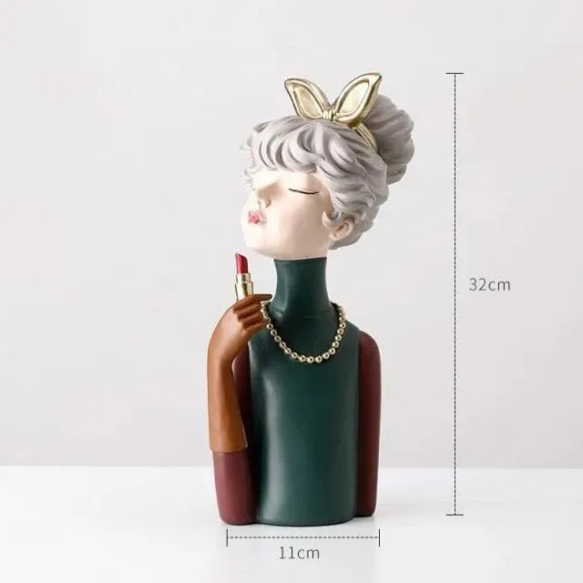 80s Lady Figurine Miniature