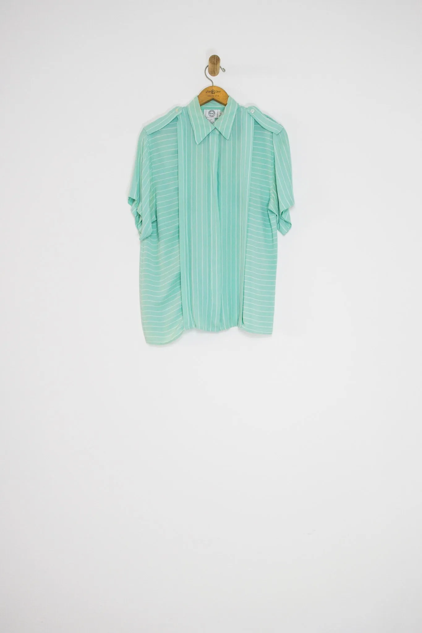 80’s SPEARMINT BUTTON UP / MEDIUM
