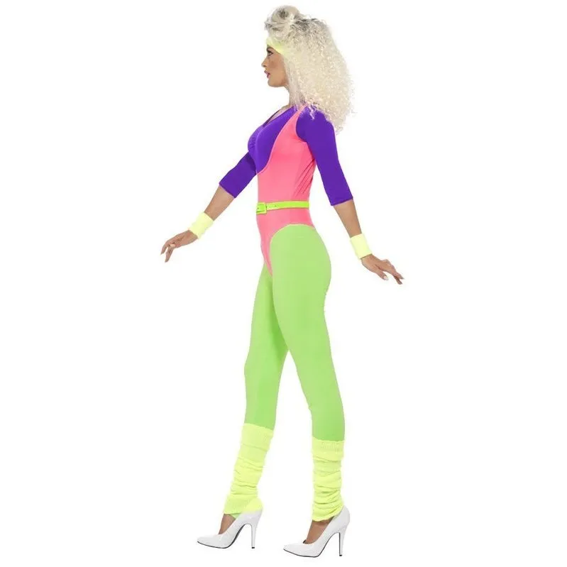 80s Work Out Costume, with Jumpsuit