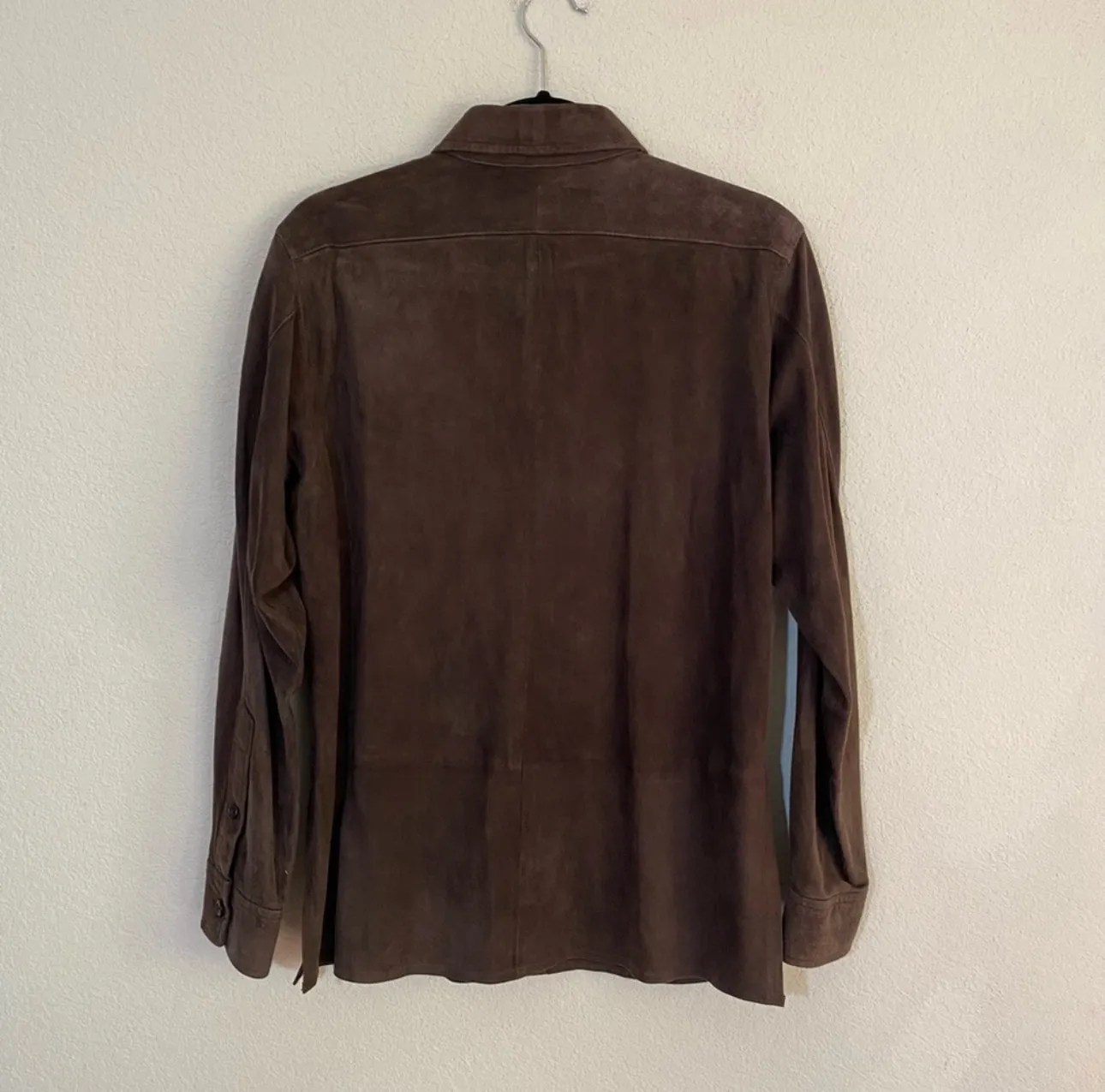 90’s Polo Ralph Lauren Brown Suede Overshirt (Men’s M)
