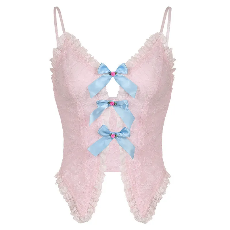 And Sweet V-neck Pure Lace Guaranteed protection Ruffled Suspenders Spicy Popular pick