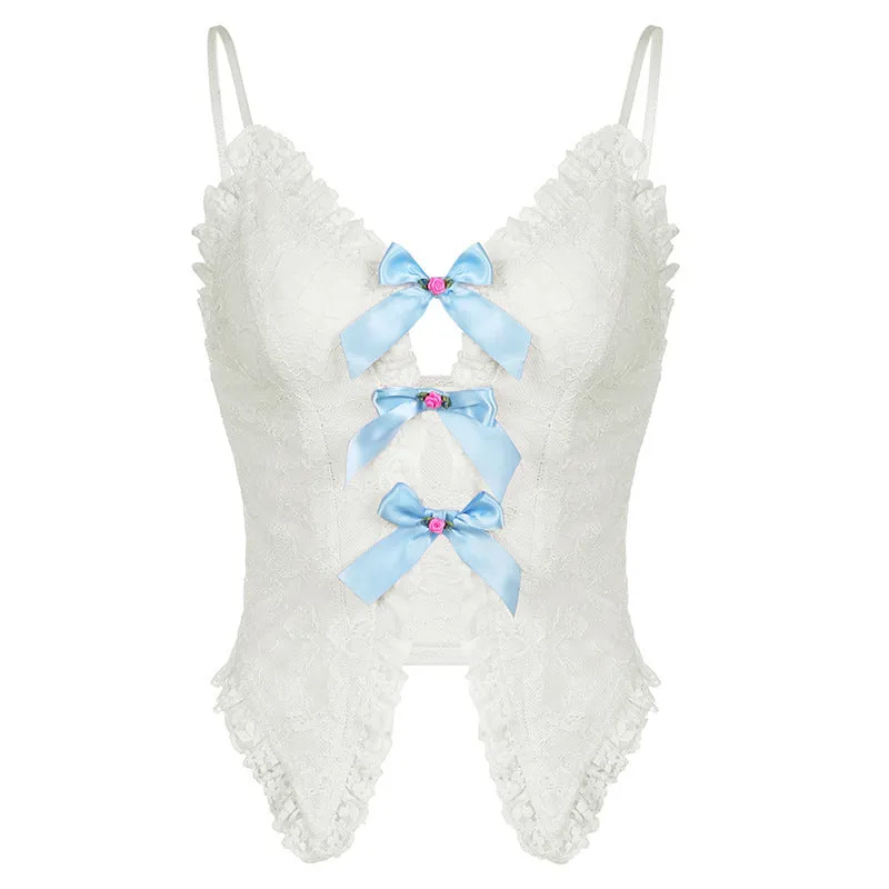 And Sweet V-neck Pure Lace Guaranteed protection Ruffled Suspenders Spicy Popular pick