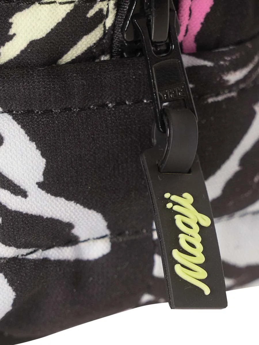 Aurora Medium Pocket Bag in Neon Palmery