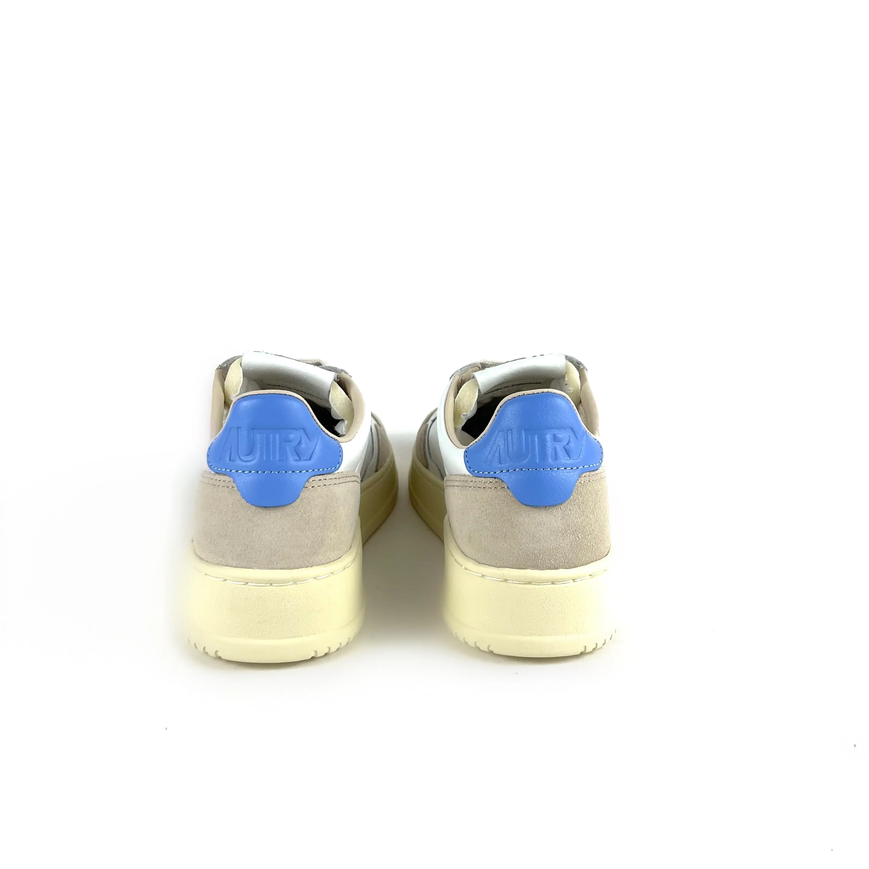 Autry - Medalist Low AULW LS55 (White/Azure/Suede Beige)