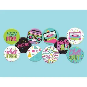 Awesome Party Buttons Metal