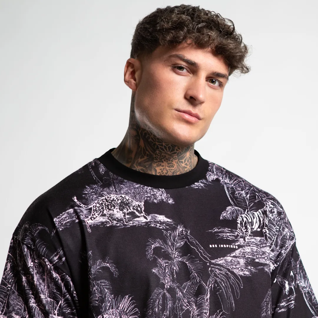 Bee Inspired Karius T-Shirt Black/Pink