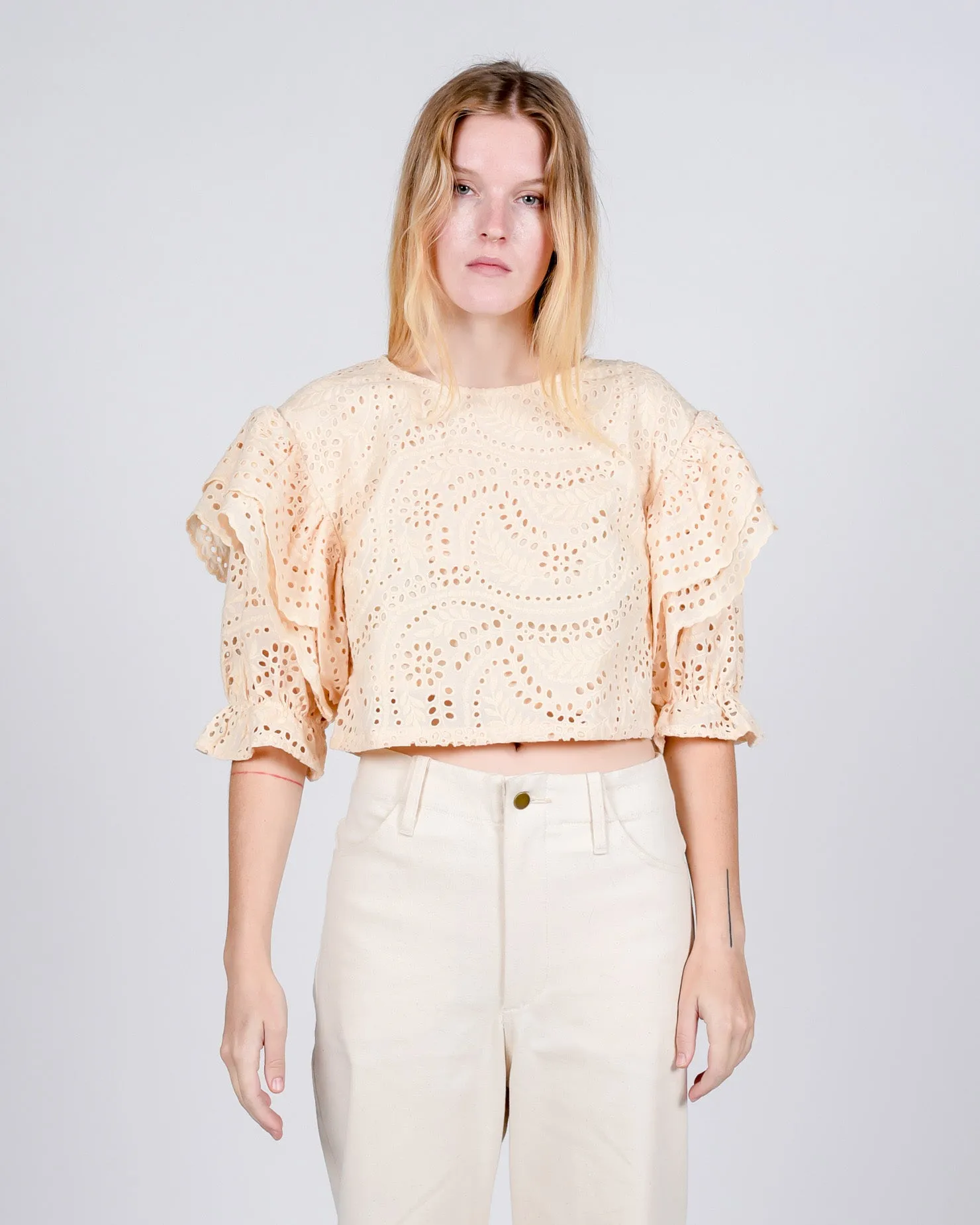 Bergenia top in off white