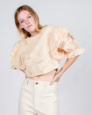 Bergenia top in off white