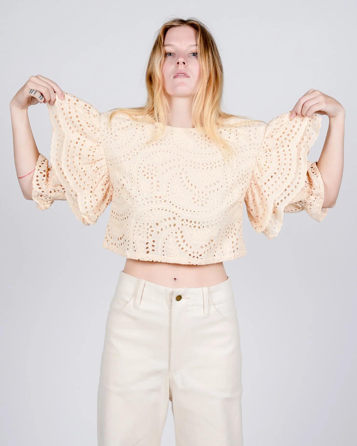 Bergenia top in off white