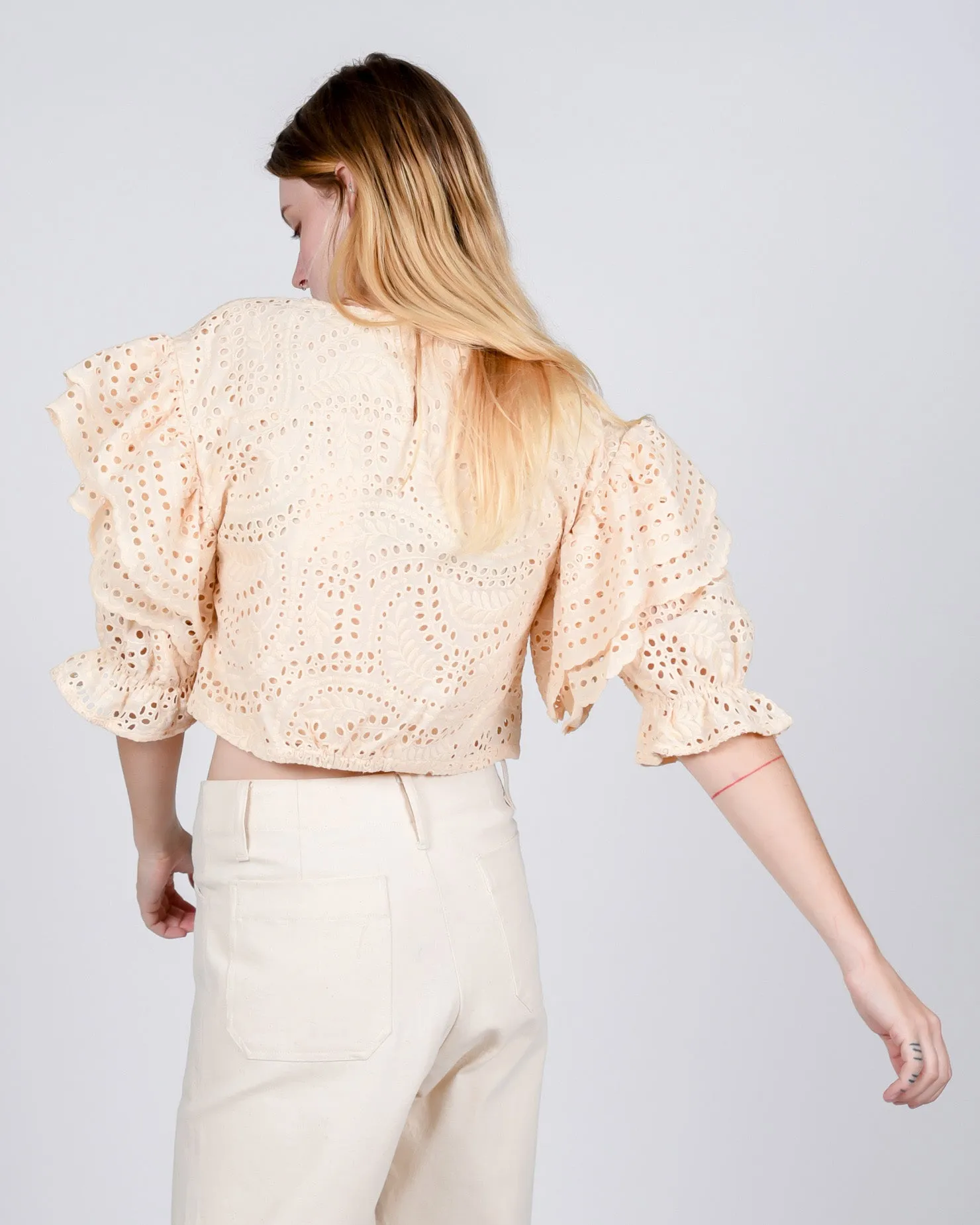 Bergenia top in off white