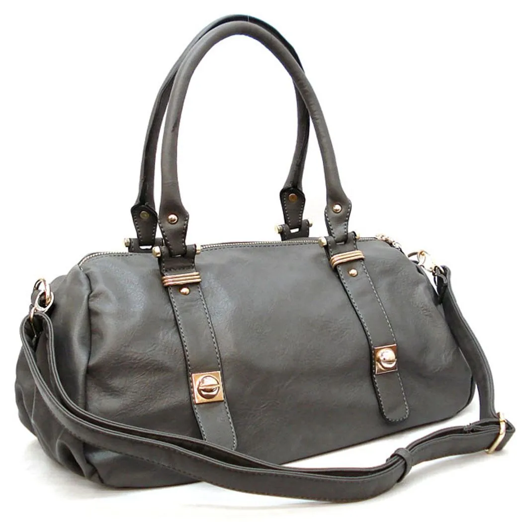 Black doctor style Shoulder bag Designer inspired R boxer Studs handbag