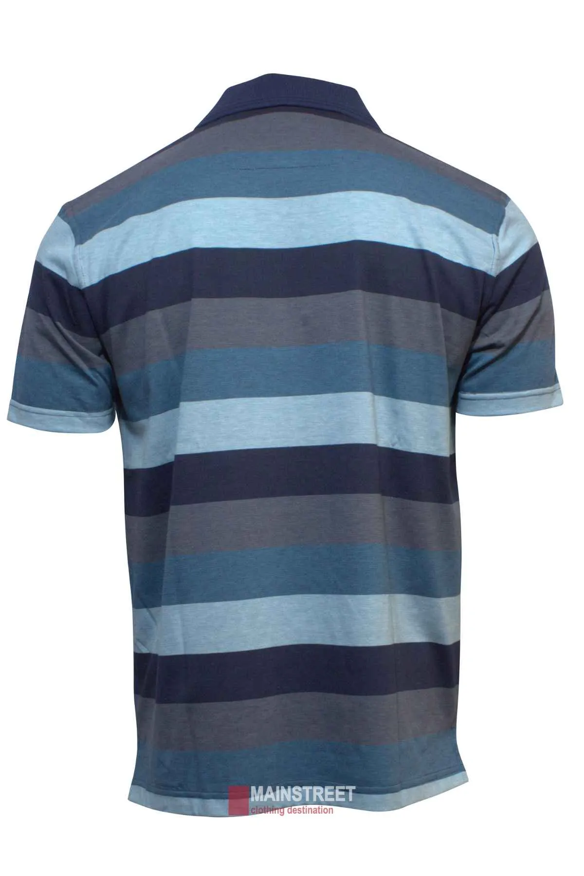 Blue Horizon Striped Polo