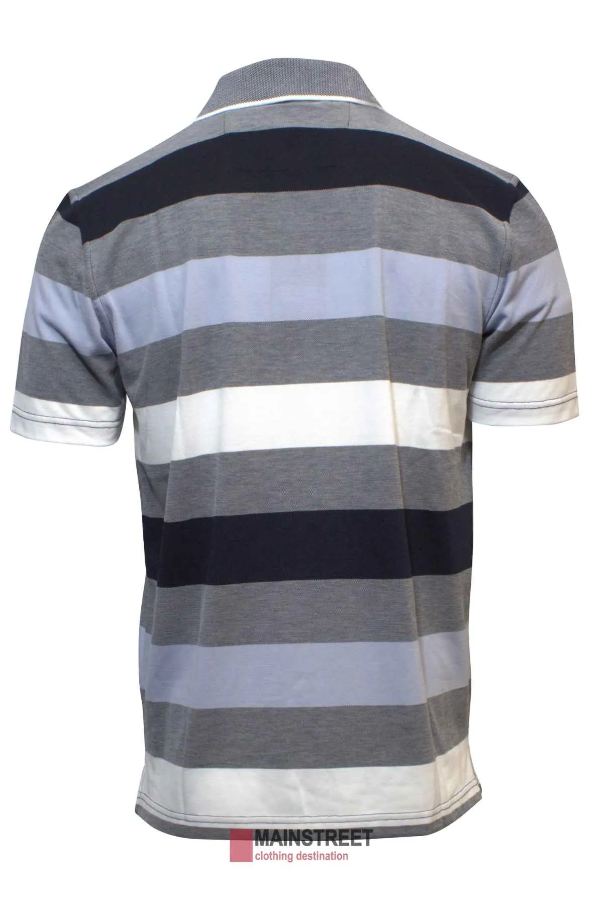 Blue Horizon Striped Polo