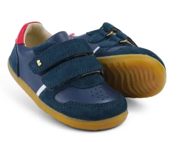Bobux Step Up Riley Navy and Red