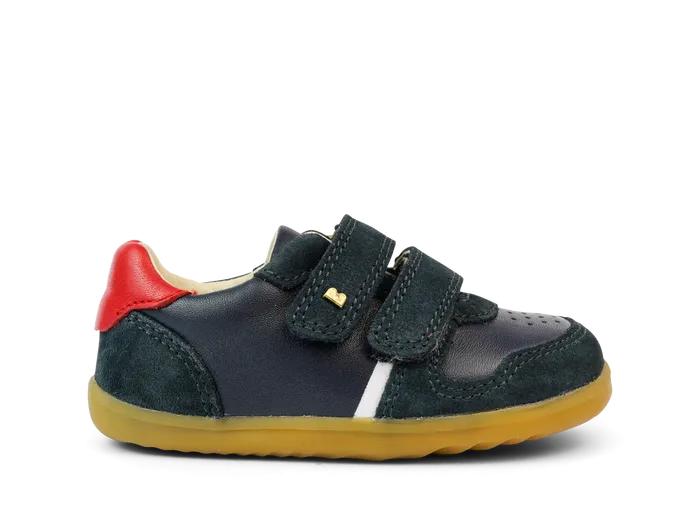 Bobux Step Up Riley Navy and Red