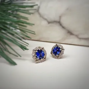 Bostonian Lila Earrings Chatham Sapphire