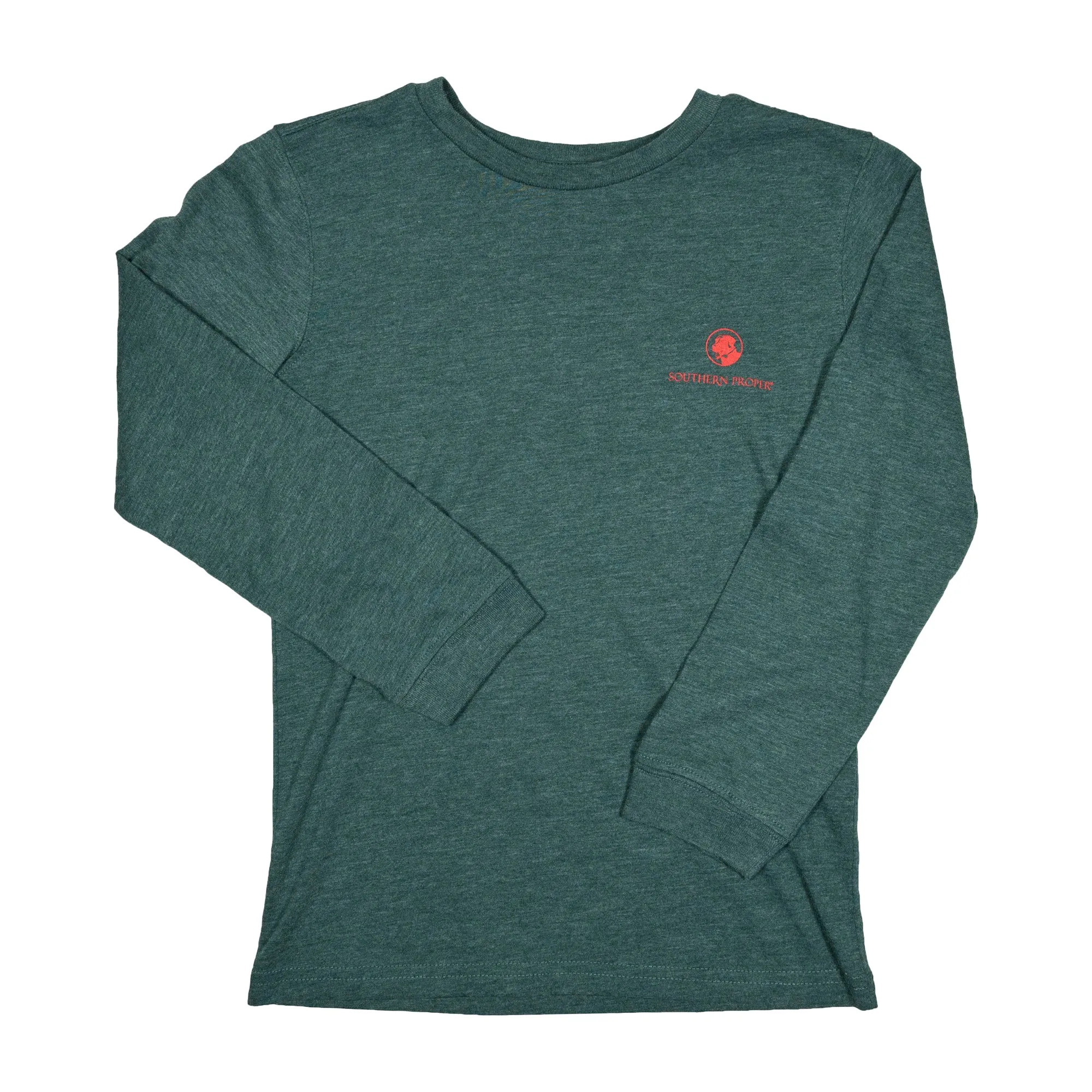 Boys - Retro Plaid Logo LS Tee