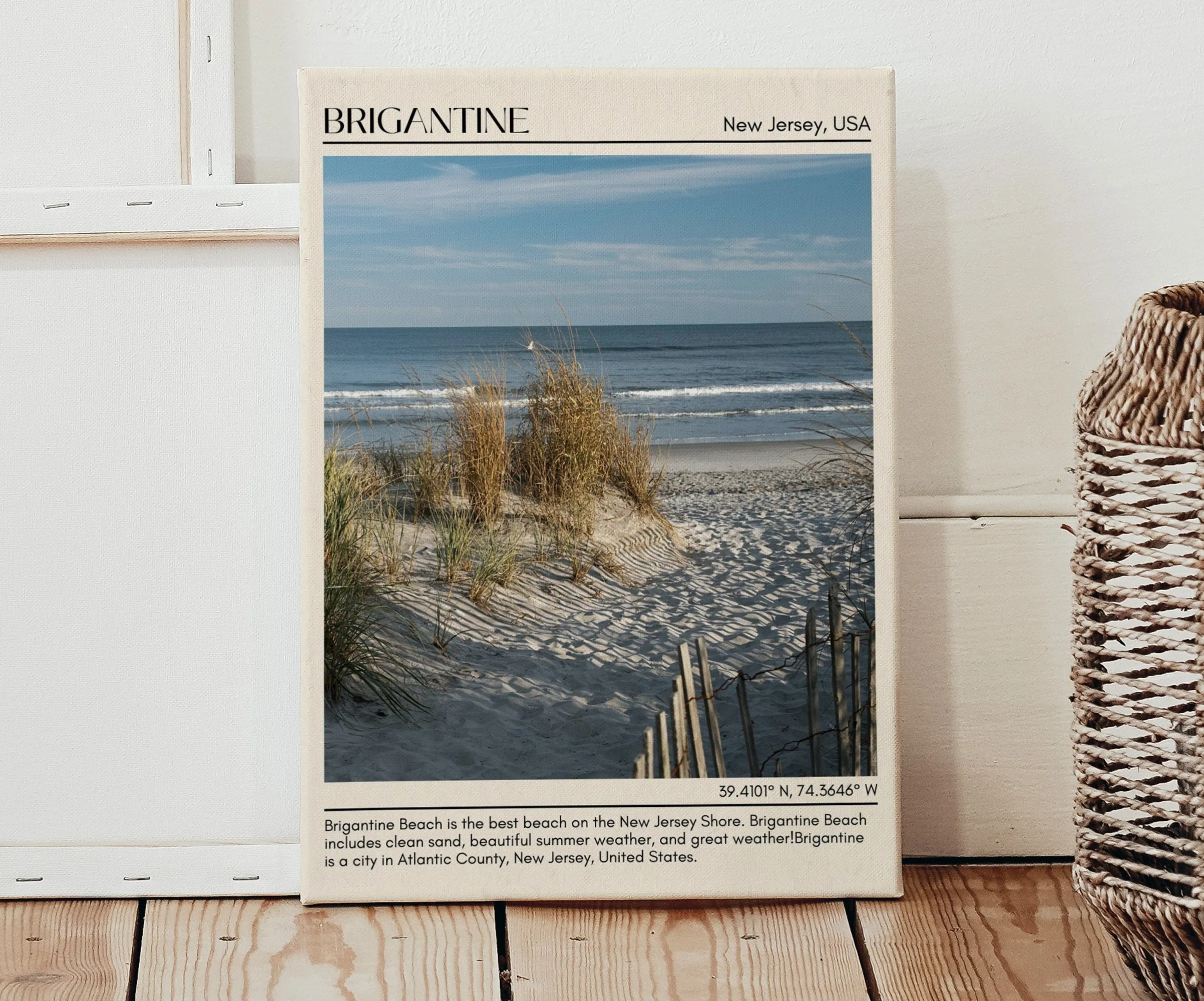 Brigantine Wall Canvas, New Jersey, USA