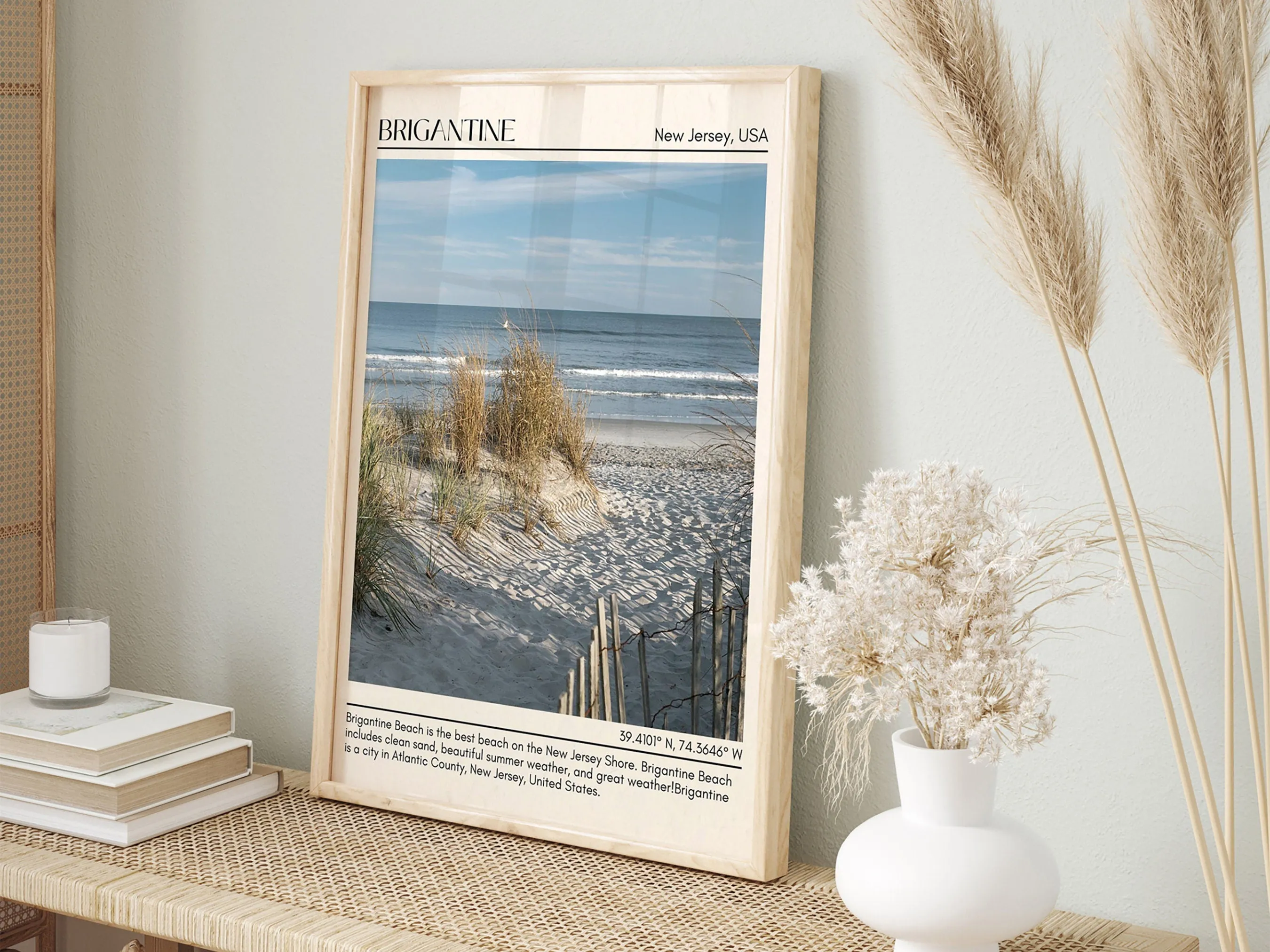 Brigantine Wall Canvas, New Jersey, USA