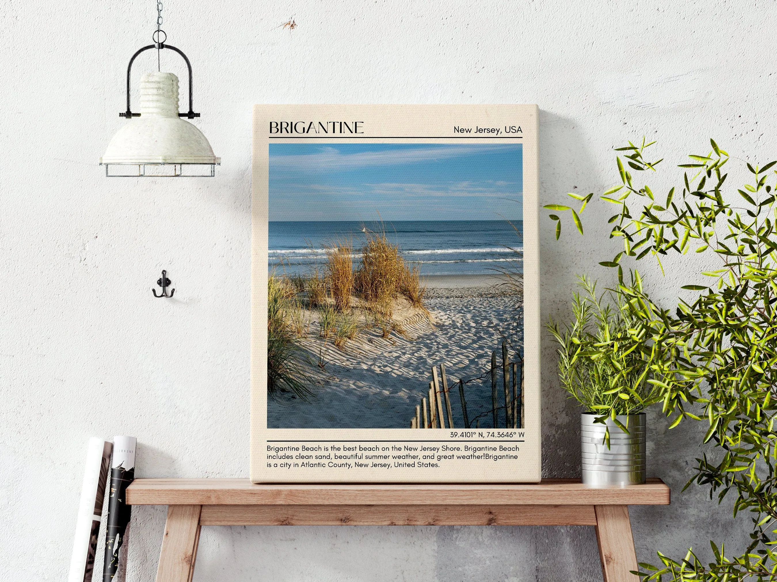 Brigantine Wall Canvas, New Jersey, USA