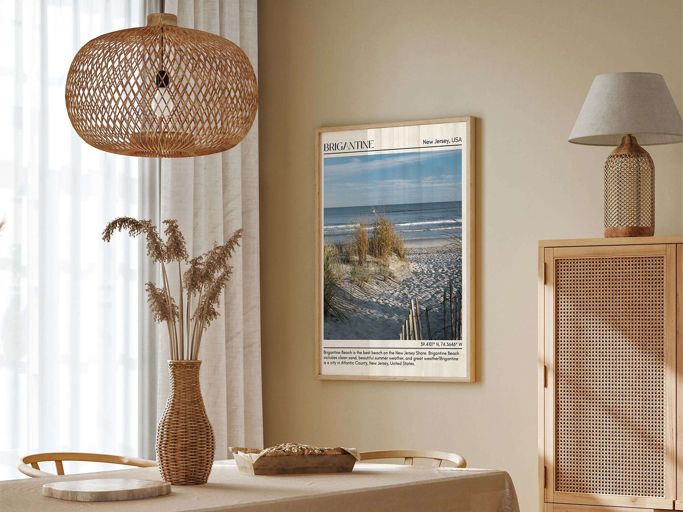 Brigantine Wall Canvas, New Jersey, USA