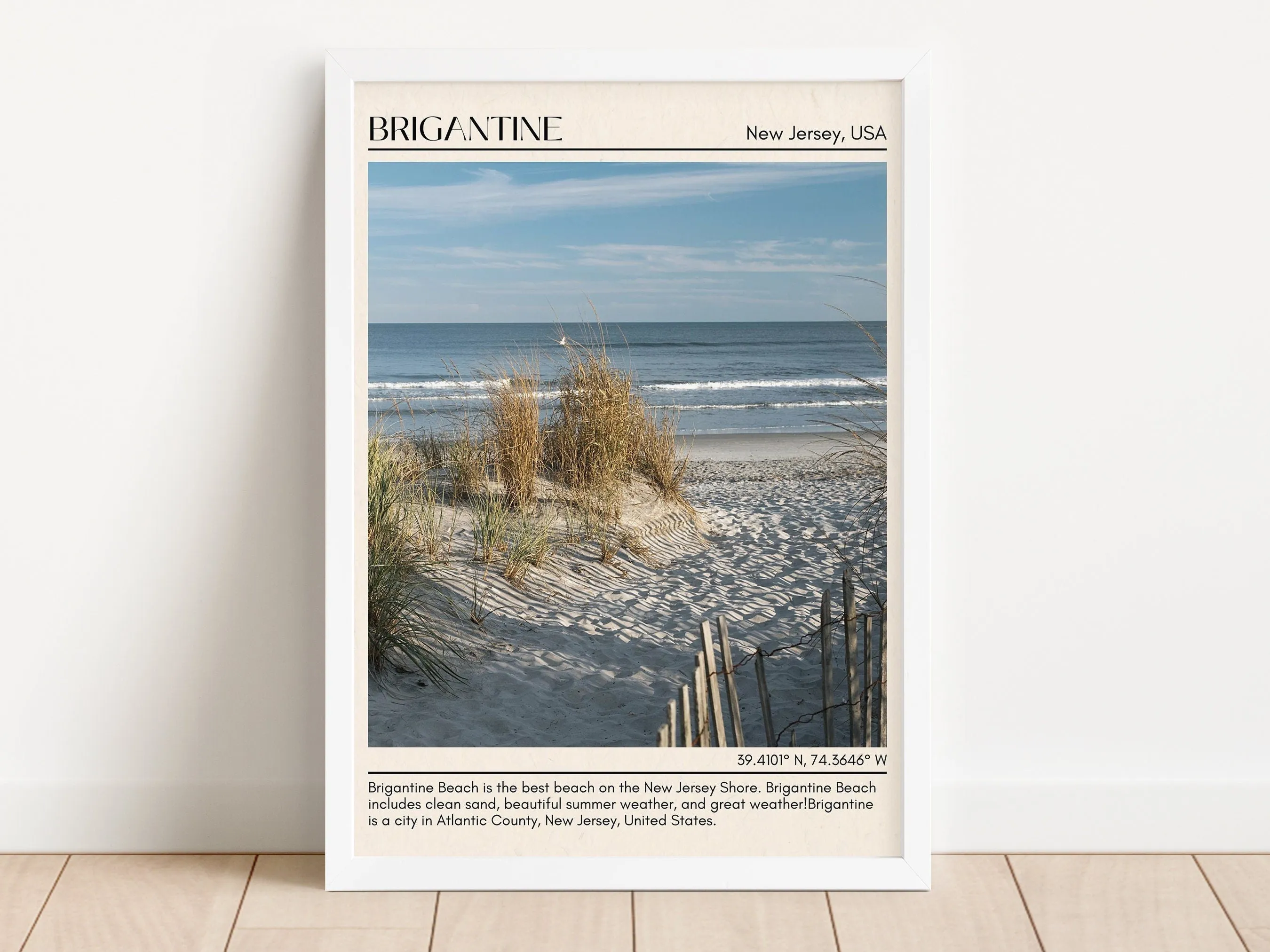 Brigantine Wall Canvas, New Jersey, USA