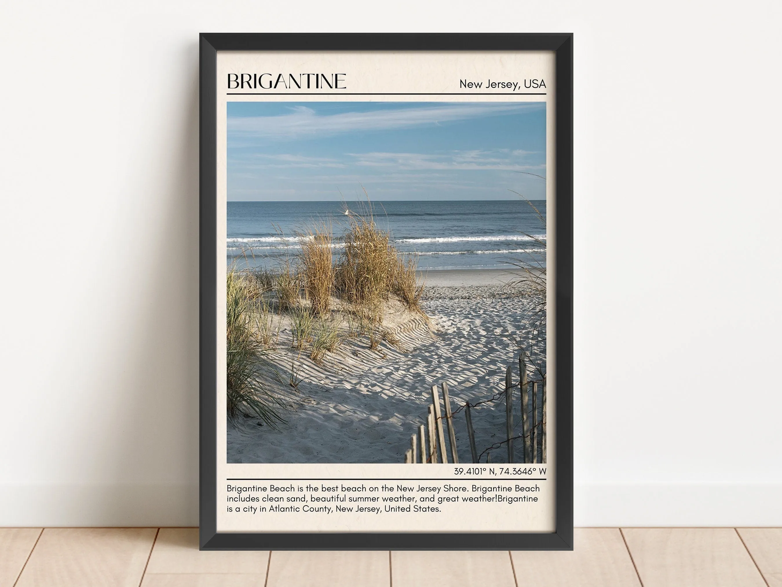 Brigantine Wall Canvas, New Jersey, USA