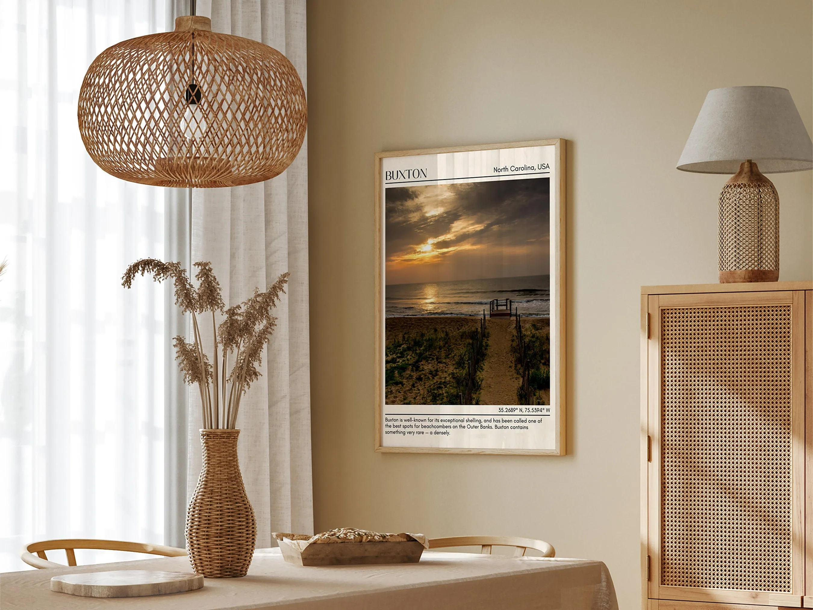 Buxton Wall Canvas, North Carolina, USA