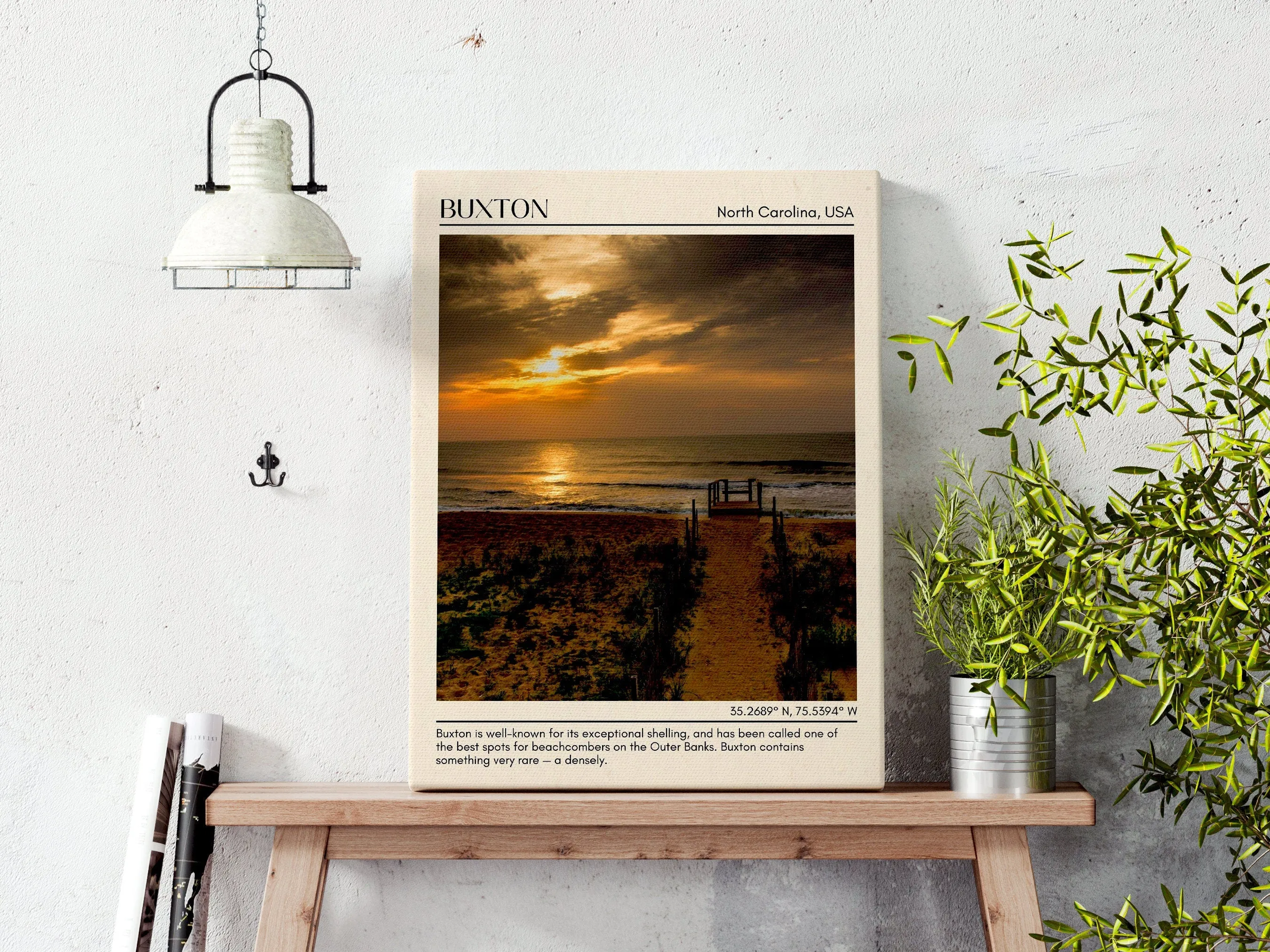 Buxton Wall Canvas, North Carolina, USA