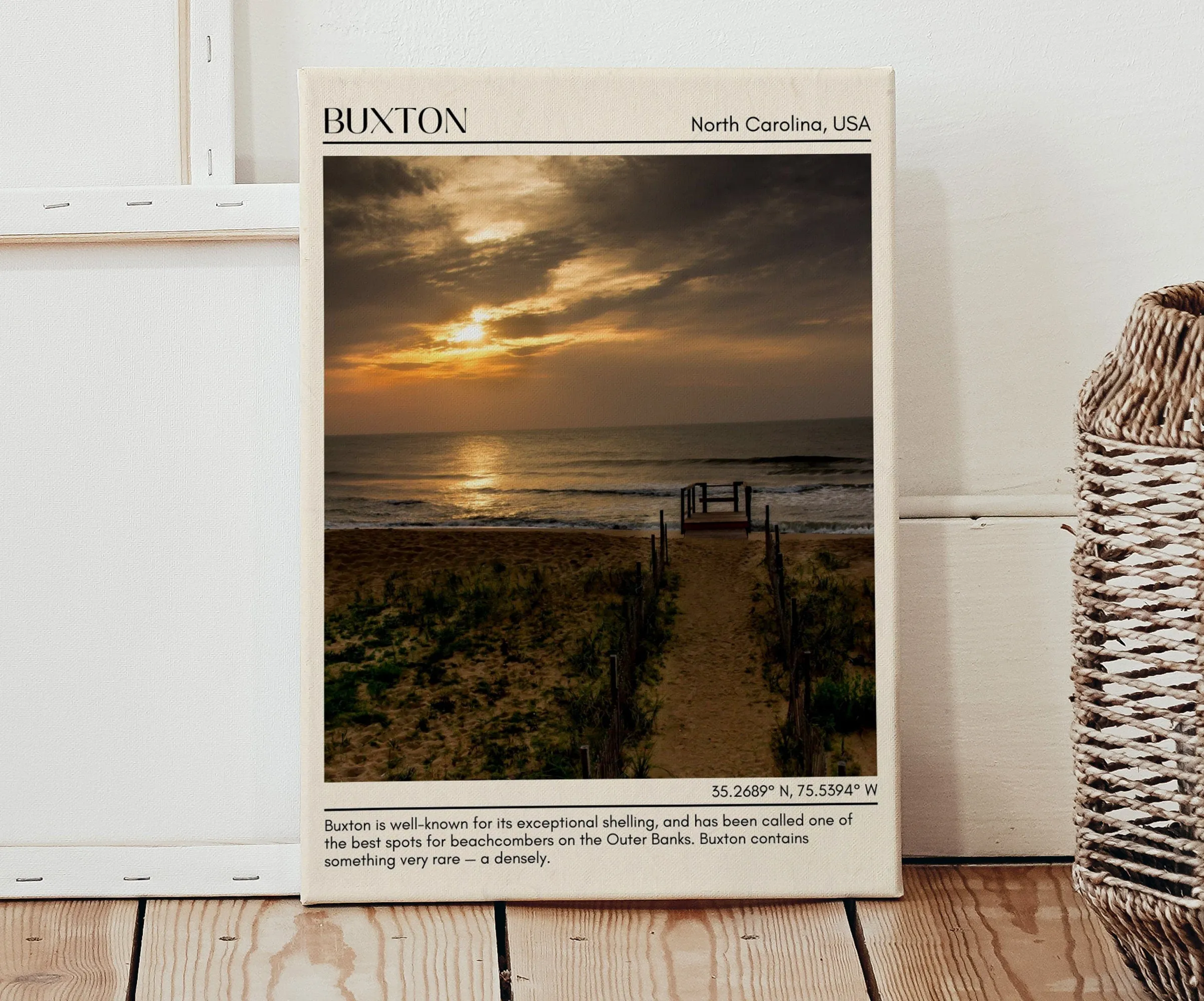 Buxton Wall Canvas, North Carolina, USA