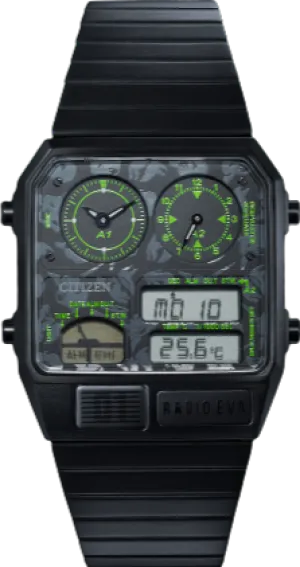 Citizen Retro Analog-Digital X Evangelion Store ANA-DIGI TEMP featuring Radio EVA/Monogram (Radio EVA Limited)