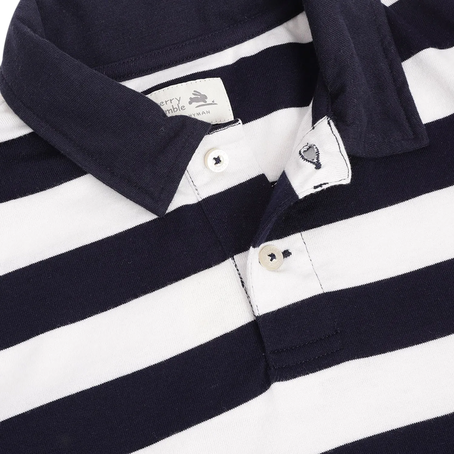 Clolorblock Striped Polo Tshirt