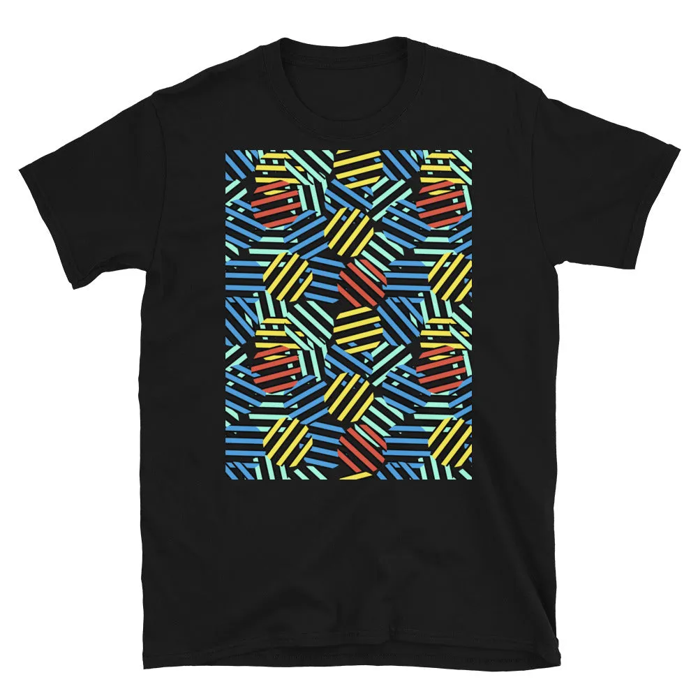 Colourful Retro Memphis Design Unisex T-Shirt