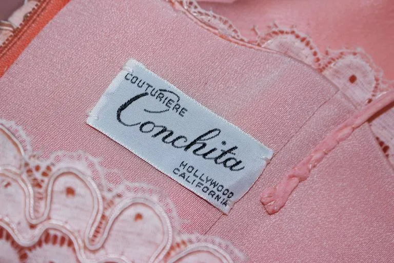 CONCHITA 1950s Cocktail Dress and Lace Coat Ensemble Size 4