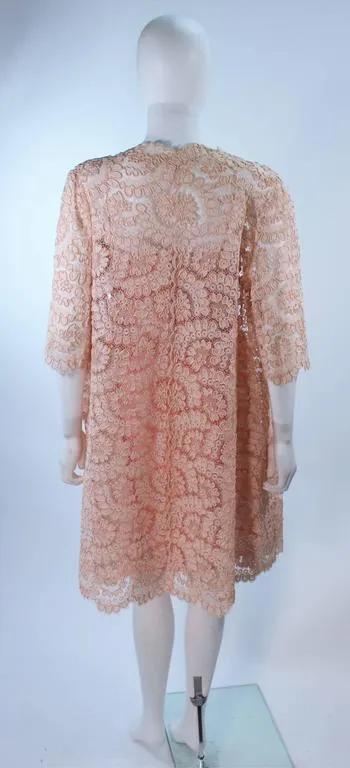 CONCHITA 1950s Cocktail Dress and Lace Coat Ensemble Size 4
