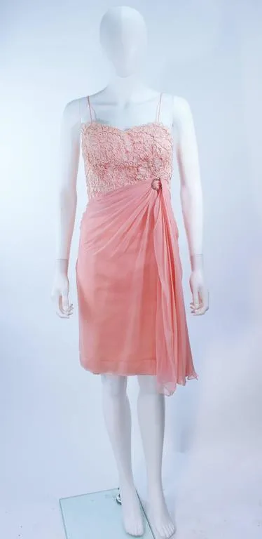 CONCHITA 1950s Cocktail Dress and Lace Coat Ensemble Size 4