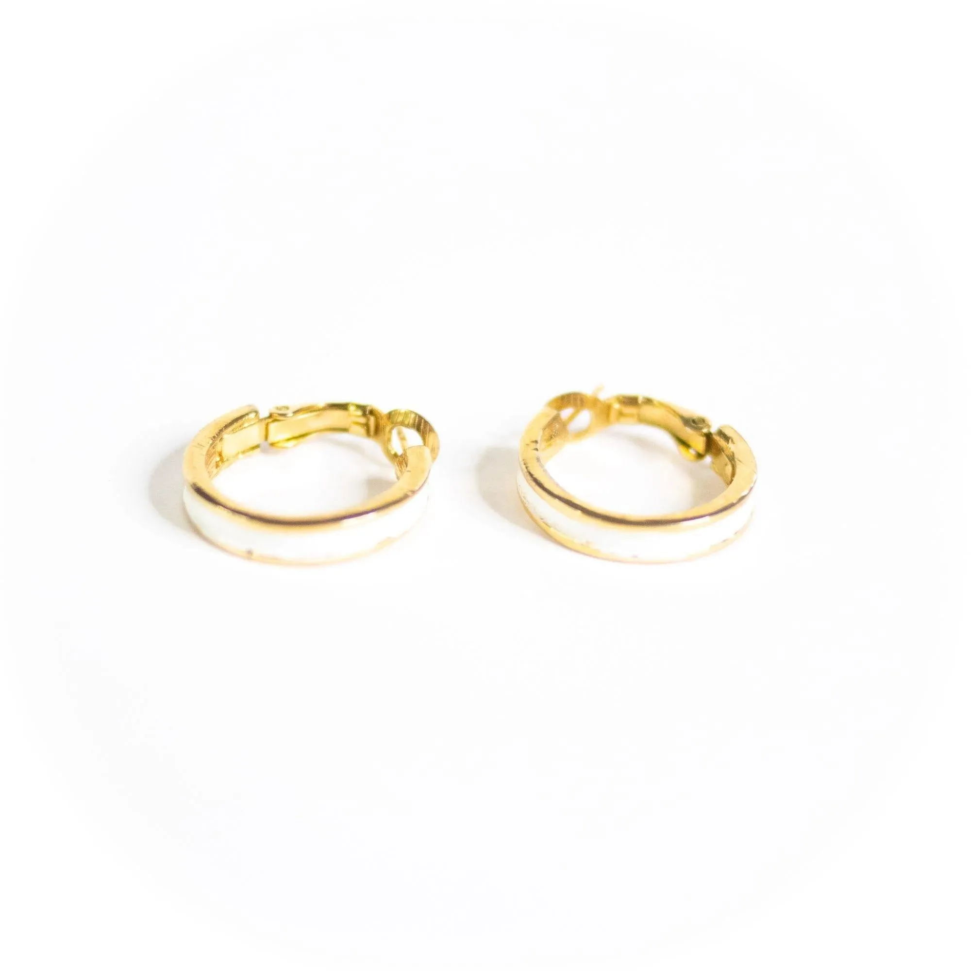 Crown Trifari Hoop Earrings