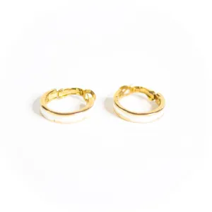 Crown Trifari Hoop Earrings