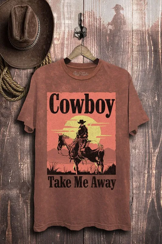 Curvy Cowboy Take Me Away Graphic Top