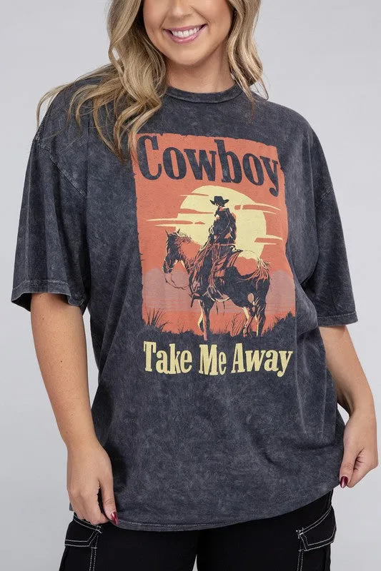 Curvy Cowboy Take Me Away Graphic Top