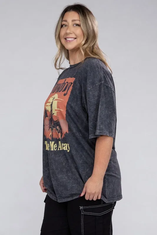 Curvy Cowboy Take Me Away Graphic Top