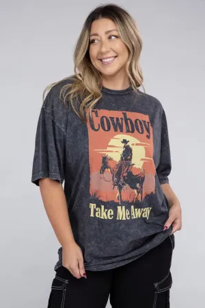 Curvy Cowboy Take Me Away Graphic Top