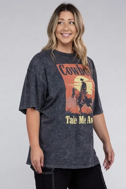 Curvy Cowboy Take Me Away Graphic Top